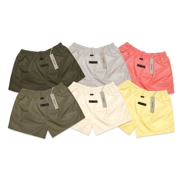 Modo- Fog Essentials Velvet Text Running Nylon Shorts