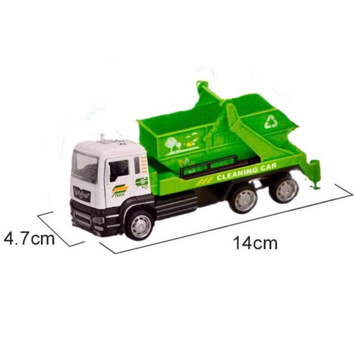 Mainan Truk Sampah Bahan Alloy Truck Garbage #Gratisongkir