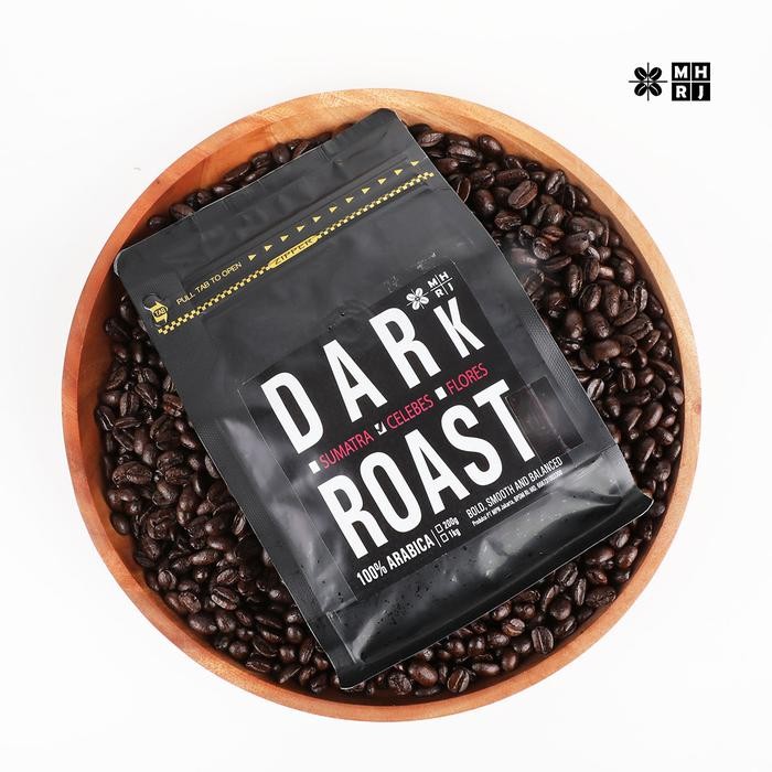 

Dark Roast Coffee Kopi Sangrai Gelap Arabika Tidak Asam Aneka Origin