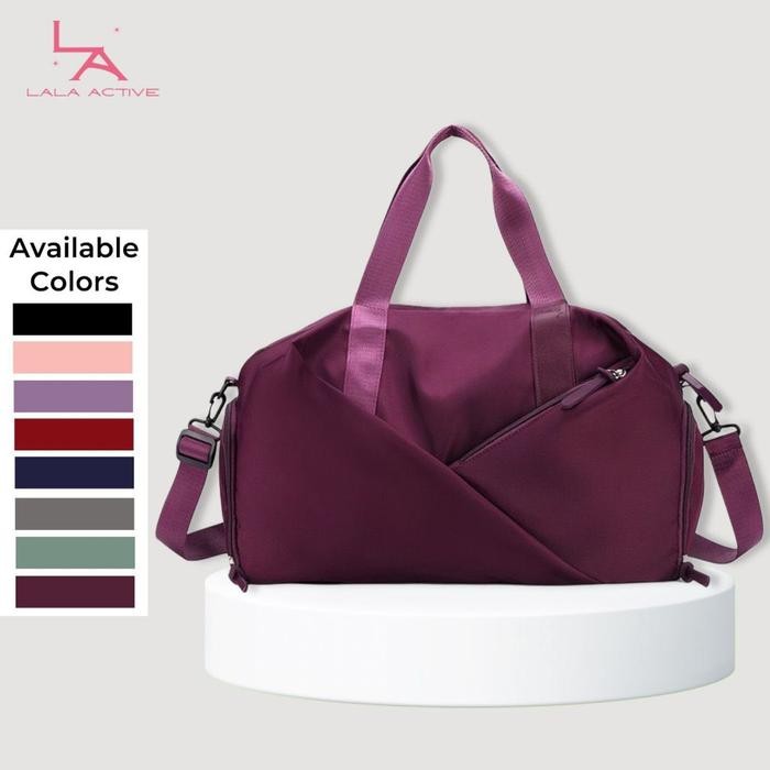 Ready Lala.Active Nixie Trafel Bag Gym Multifungsi 2 In 1 Tas Gym Duffel Bag Olahraga