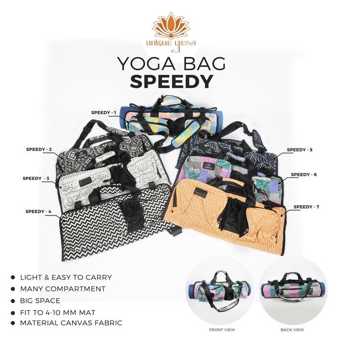 Ready Tas Matras Yoga / Tas Yoga Mat Olahraga Motif Batik Bahan Kanvas / Speedy Bag Yoga Motif