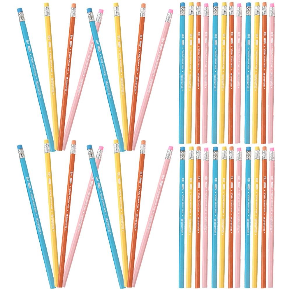 

48Pcs Wood Hexagonal Pencils Sturdy Portable Hb Grade For Kids Students Artists Bulk Sketching