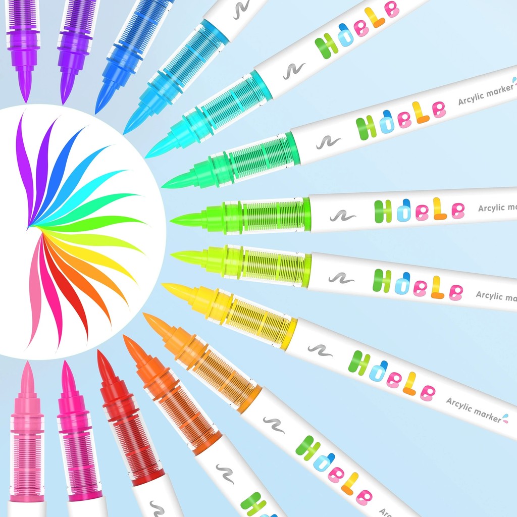 

56 Colors Acrylic Markers Pens, Art Set Acrylic Paint Pens For Rock, Glass, Paper, Diy, Paint