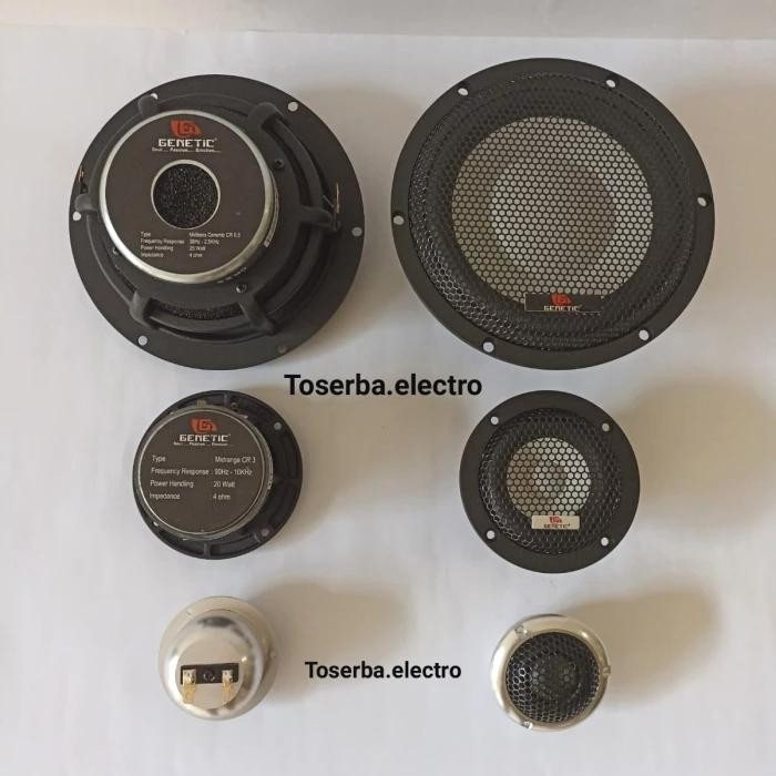 Speaker Split 3Way Ceramic Genetic Foss Audio Mobil - Asli