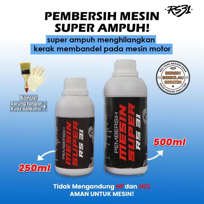 RS31 Cairan Pembersih Mesin Super RS31 Engine Degreaser Kendaraan Motor & Mobil Pembersih,