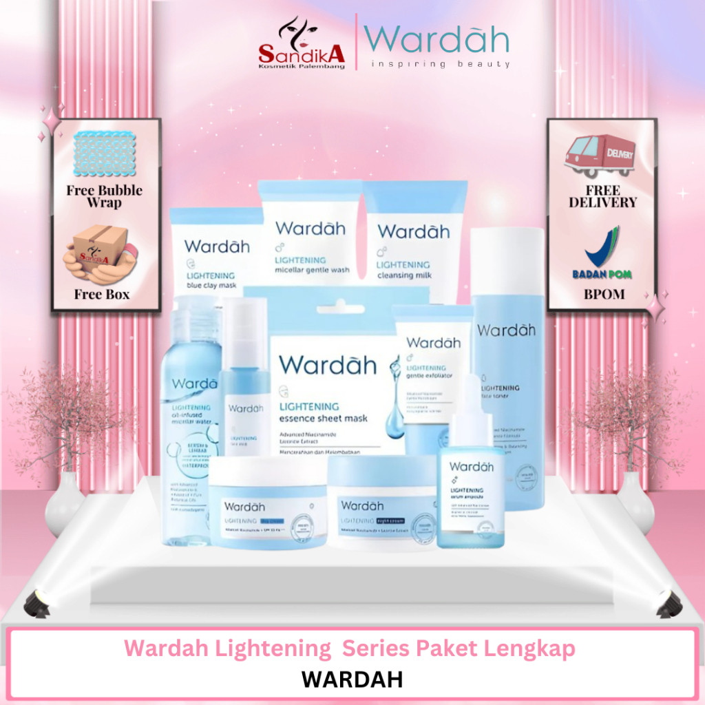 WARDAH LIGHTENING PAKET LENGKAP PAKET WARDAH LIGHTENING SERIES LENGKAP
