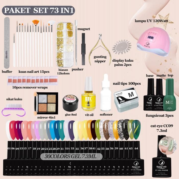 

PAKET ALAT MANICURE 37IN1/43IN1/73IN1/PERAWATAN KUKU MANICURE/Paket Alat Manicure pedicure /