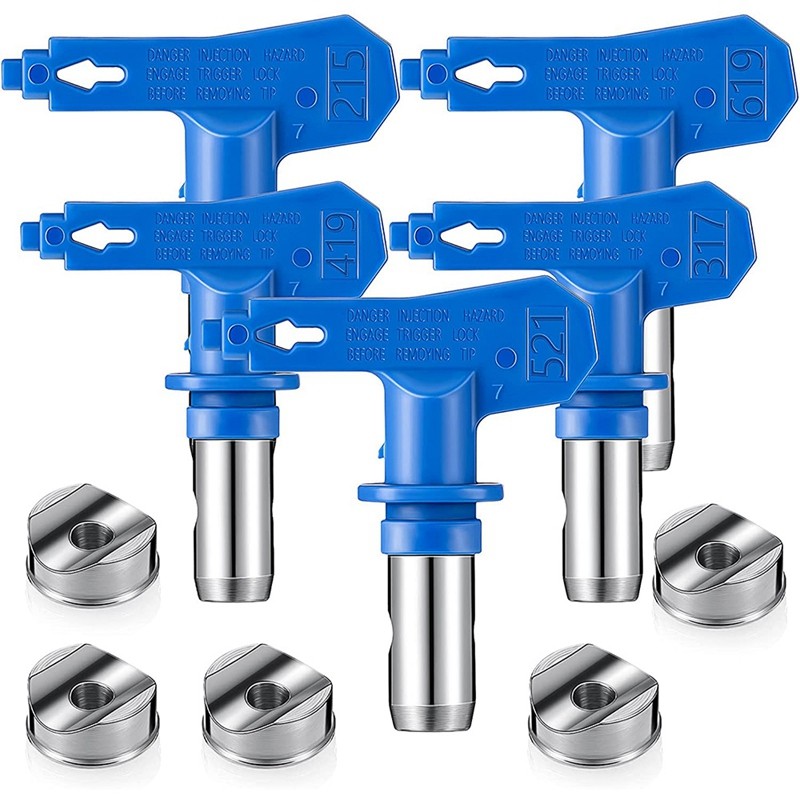 5 Pieces Reversible Spray Tip Nozzles Airless Sprayer Nozzles Airless