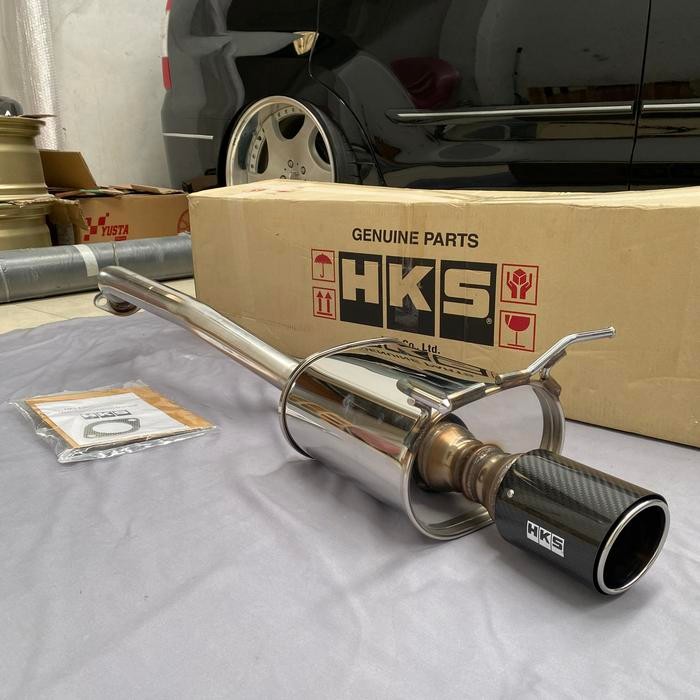 Knalpot muffler HKS carbon Original Honda City Hatchback RS GN5