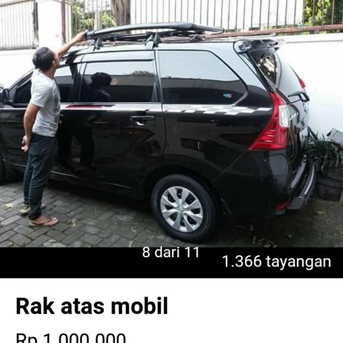roof rak bagasi atas+ cross bar avanza merek sun rack