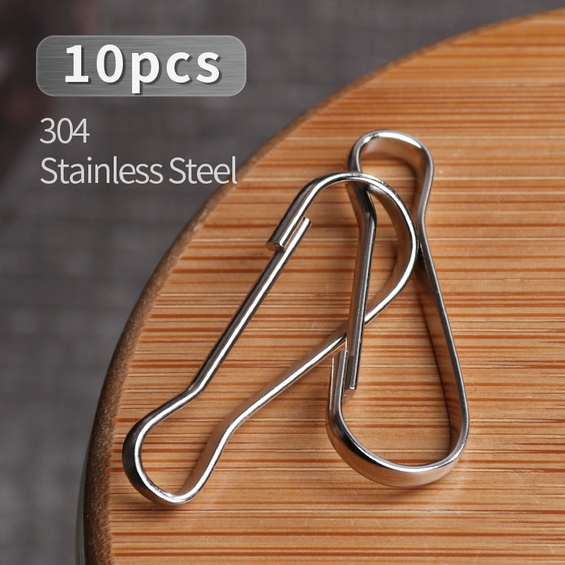 

304 Stainless Steel Key Buckle Key Chain Key Ring Keychain Clip Hook Keyring Holder Toy Bag