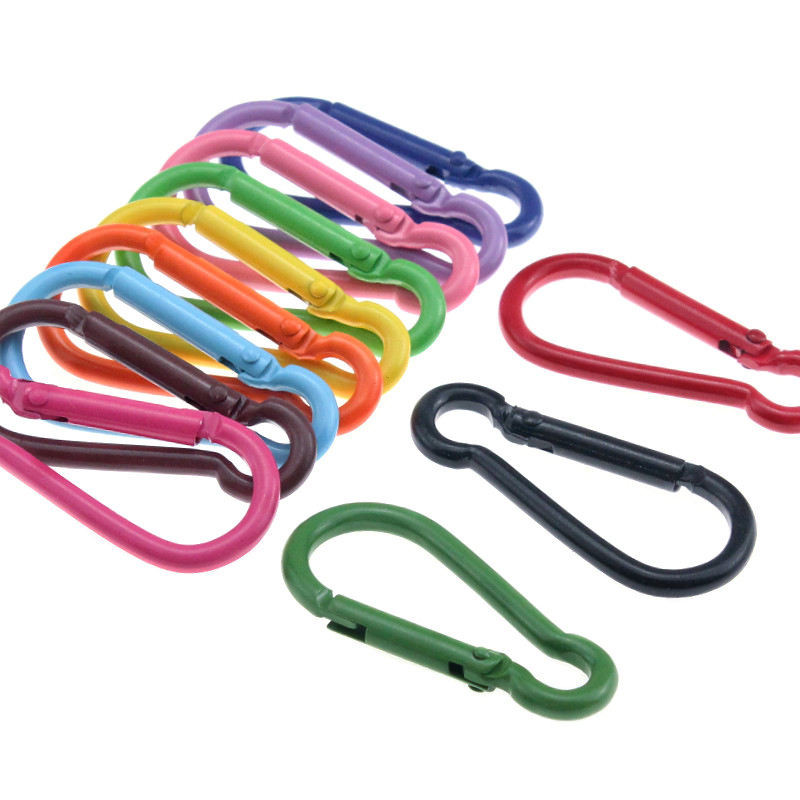

5-20Pcs/Lot Metal Carabiner Clips Snap Clip Lock Buckle Hook Camping Outdoor Fishing Tool Buckle