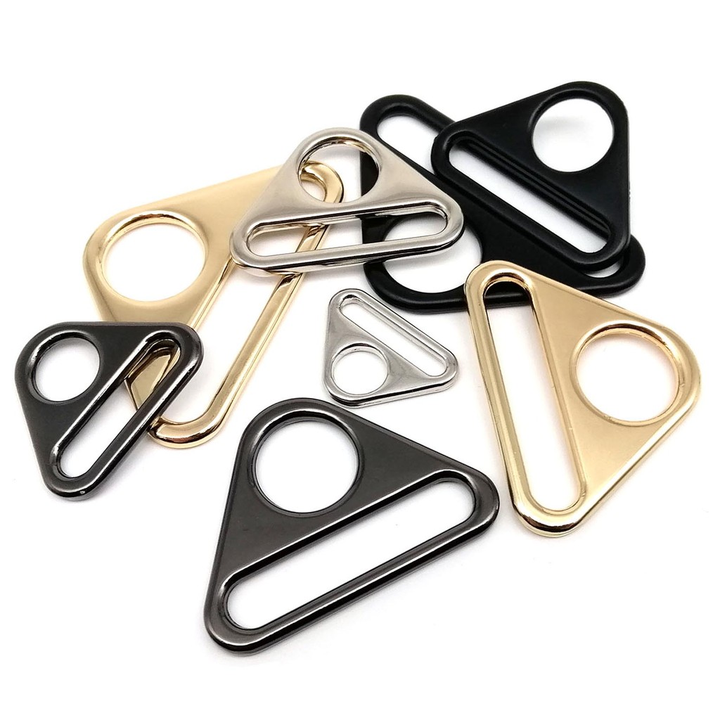 

5Pc Metal Thickened 20/25/32/38/50Mm Triangle O Dee Ring Buckle Loop Leather Craft Handbag Bag Purse