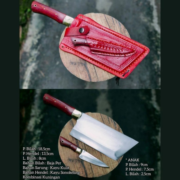 Golok Cacah Tulang Daging Super Tajam