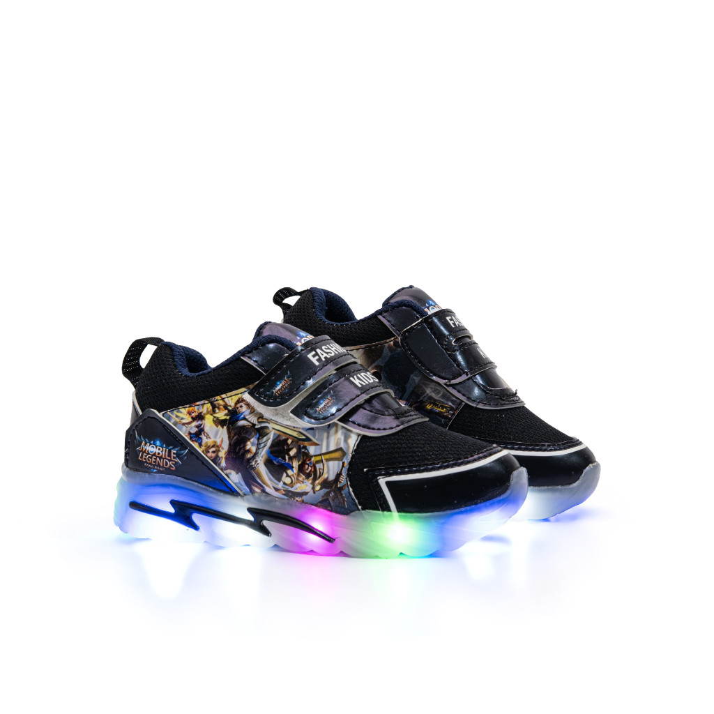 PROMO / ARKANA STORE - Sepatu anak Laki-laki Model Sepatu Led Dengan model karakter Bergambar