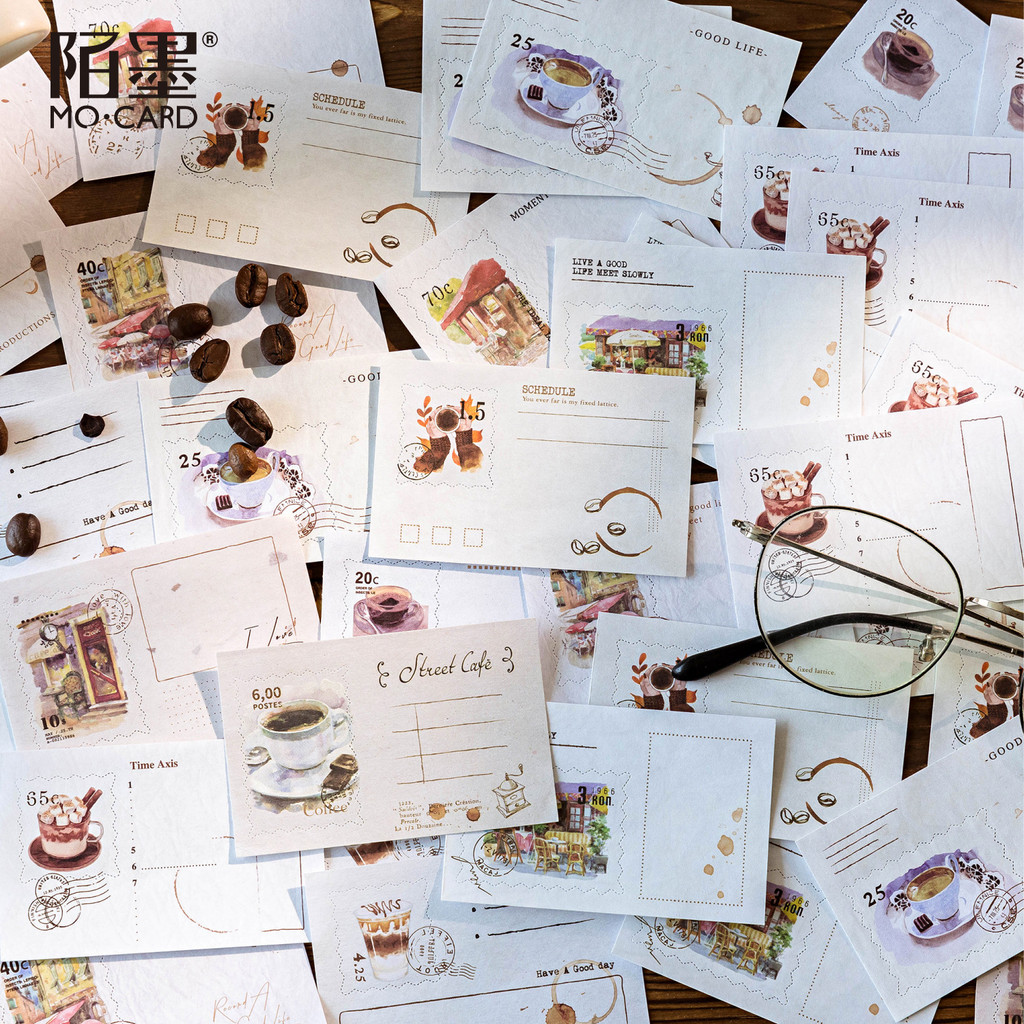 

50Pcs/Lot Memo Pads Material Paper Travel Letter Junk Journal Scrapbooking Paper Background