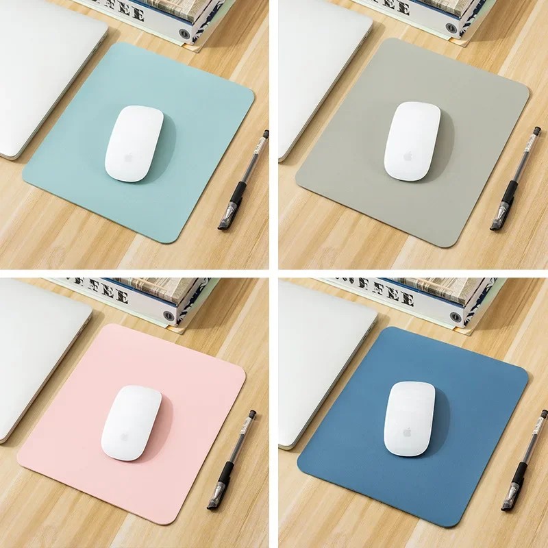 

Small Pu Mouse Pad Non-Slip Gaming Desktop Mouse Pad Waterproof Anti-Scratch Easy To Clean Mat For