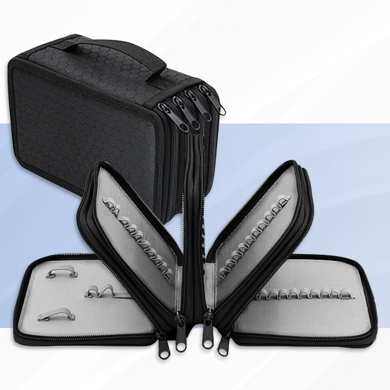 

Oxford Cloth Pencil Case Colored Pencil Makeup Pen Watercolor Painting Pen Storage Bag 72 Holes Art