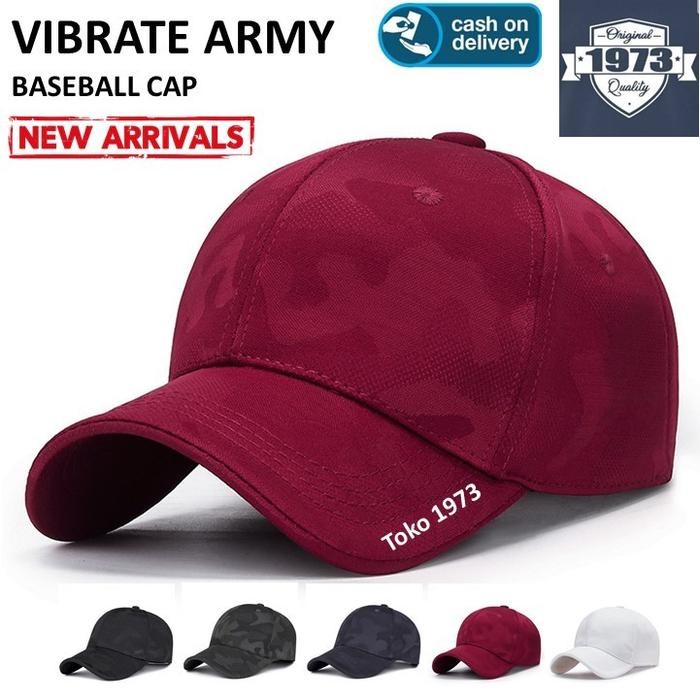 Capbro- Baseball Cap : Vibrate Army - Topi Baseball Topi Sport Topi Snapback