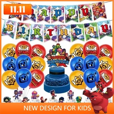 

Cartoon Anime Figures Birthday Party Decorations Pencil Case Supplies Balloons Disposable Tableware