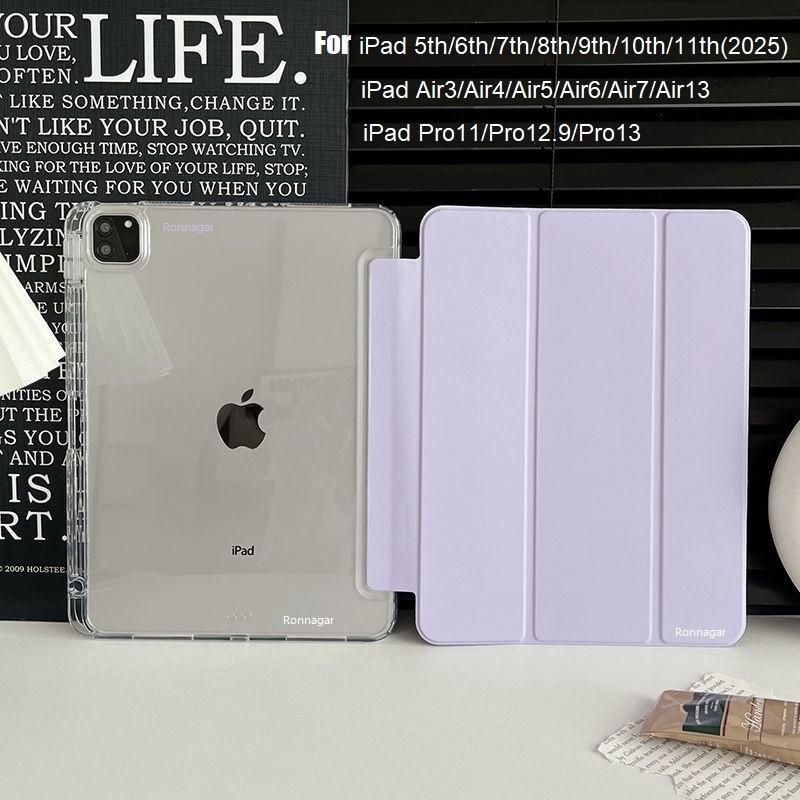 

With Pencil Holder Case For Ipad 10.2Inch 9Th 8Th Gen Ipad A16 11Th 10Th 2025 Air4 5 6 Air11 M2 M3