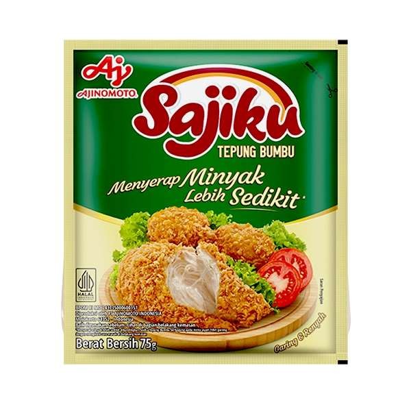 

SAJIKU TP BUMBU ABSORBS LESS OIL 75 GR