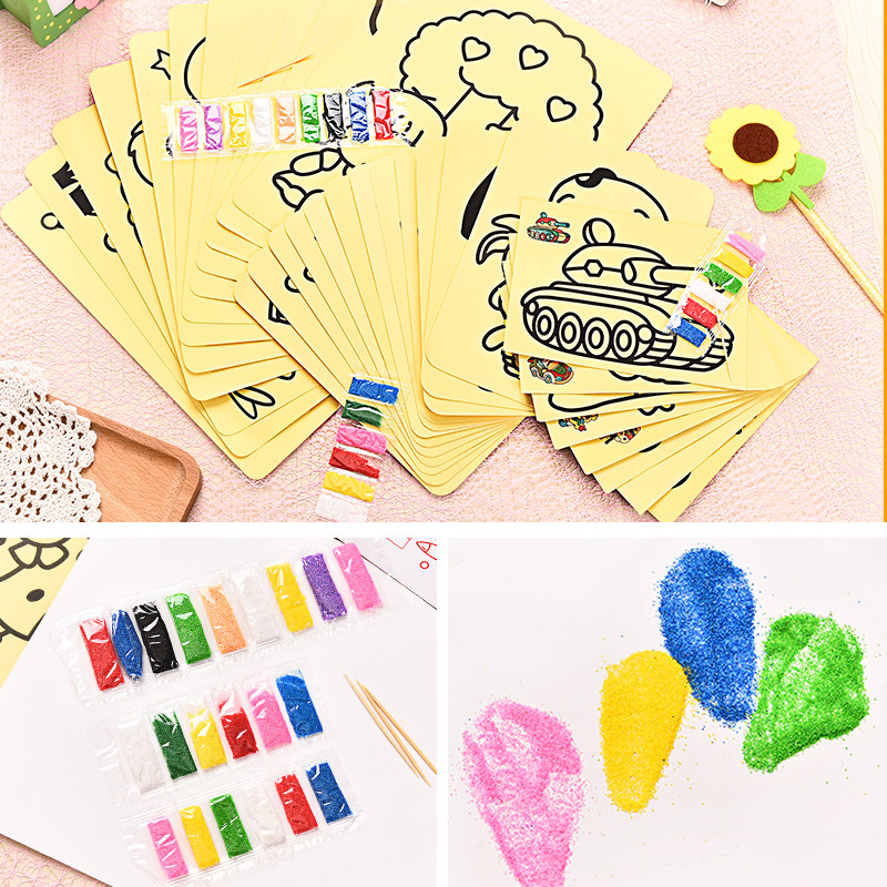

Dubbi Sand Painting For Children Diy Drawing 3 Size Toys Paper Art Creative For Kids Diy Toy