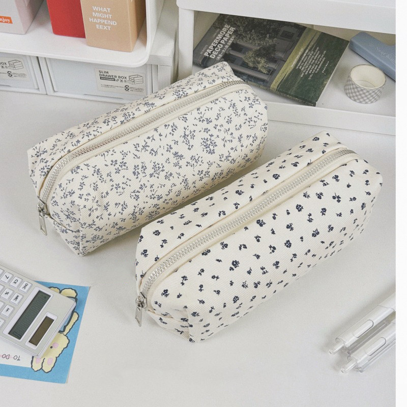

Ins Style Simple Black Bow Pencil Case Large Capacity Pencil Storage Bag Cosmetic Bag Stationery