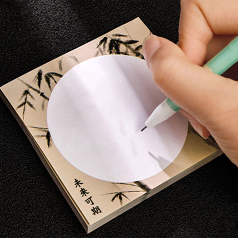 

1 Piece Lytwtw'S Plum Orchid Adhesive Sticky Notes Notepad Memo Pad Office School Supplies