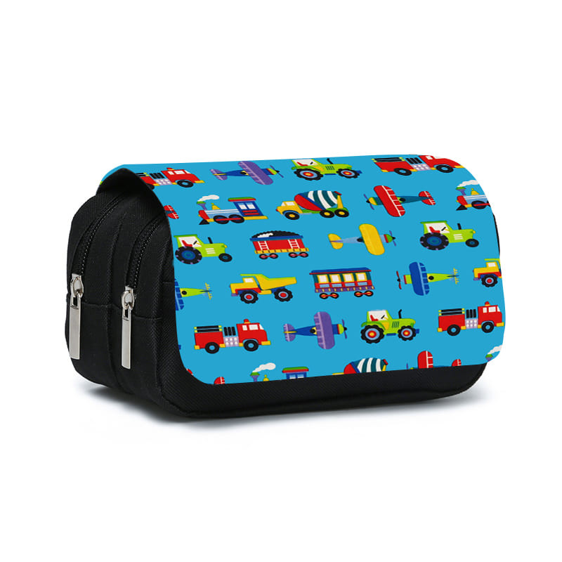 

Cartoon Car Series Double Layered Flip Pen Case For Boy And Girls Best Gifts 3D Cartoon School
