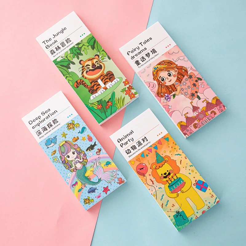 

20 Pages Portable Watercolor Painting Book Coloring Books For Kids Drawing Gouache Paper Graffiti