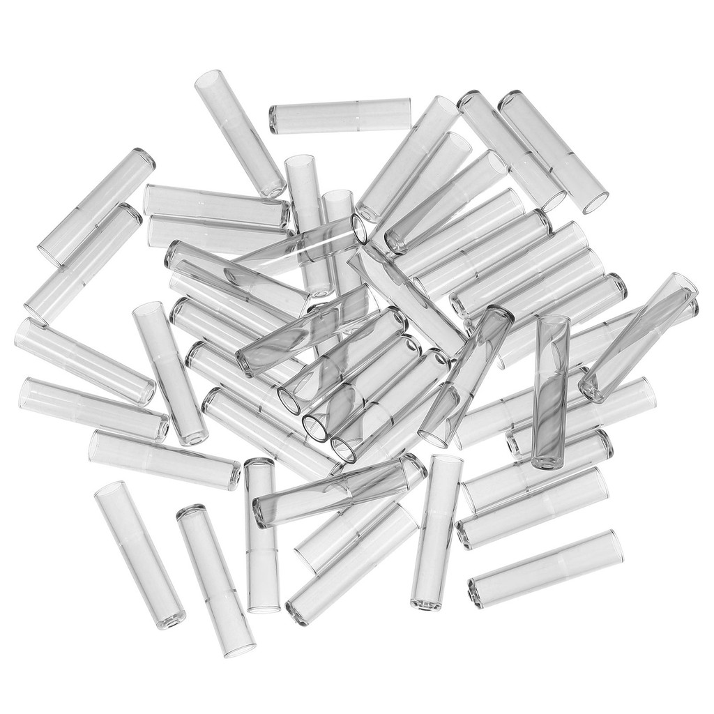 

50 Pcs Pencil Cap Extender Transparent Protectors Office School Safety Covers For Pencils Tip Cover