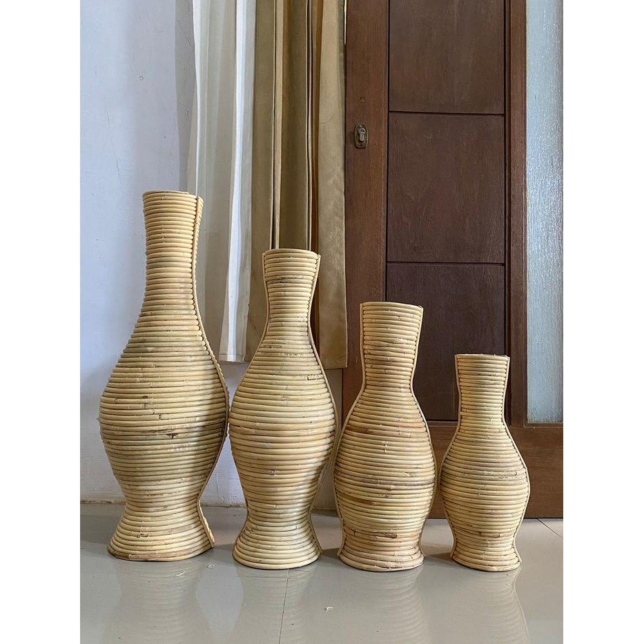 JTTOP" POT ROTAN/POT GUCI ROTAN/POT BUNGA KERING/VAS ROTAN/VAS BUNGA BUAH ROTAN