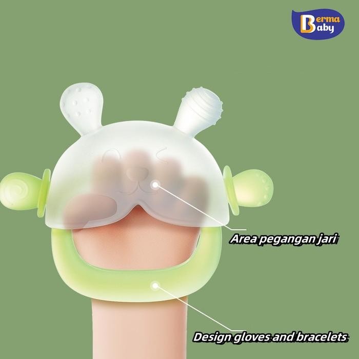 BERMA BABY TEETHER GELANG BAYI TEETHER/BABY TEETHER GLOVES/COKOTAN BAYI ANTI JATUH/TEETHER PREMIUM