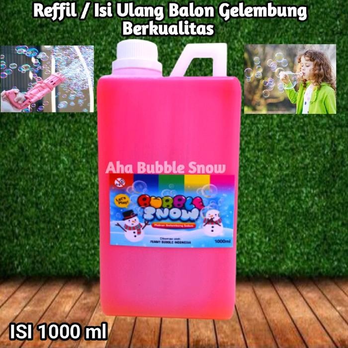 MAINAN ANAK REFILL 1000 ML BALON GELEMBUNG ISI ULANG BUBBLE STICK BUBBLE GUN BUBBLE CAMERA BAYI