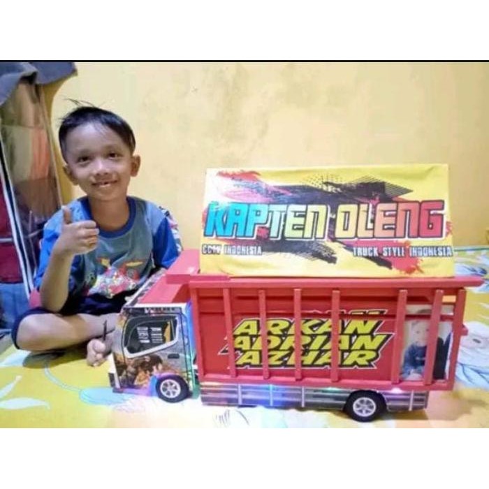 TRUK OLENG KAYU JUMBO BISA DINAIKI ANAK ANAK P 60 CM