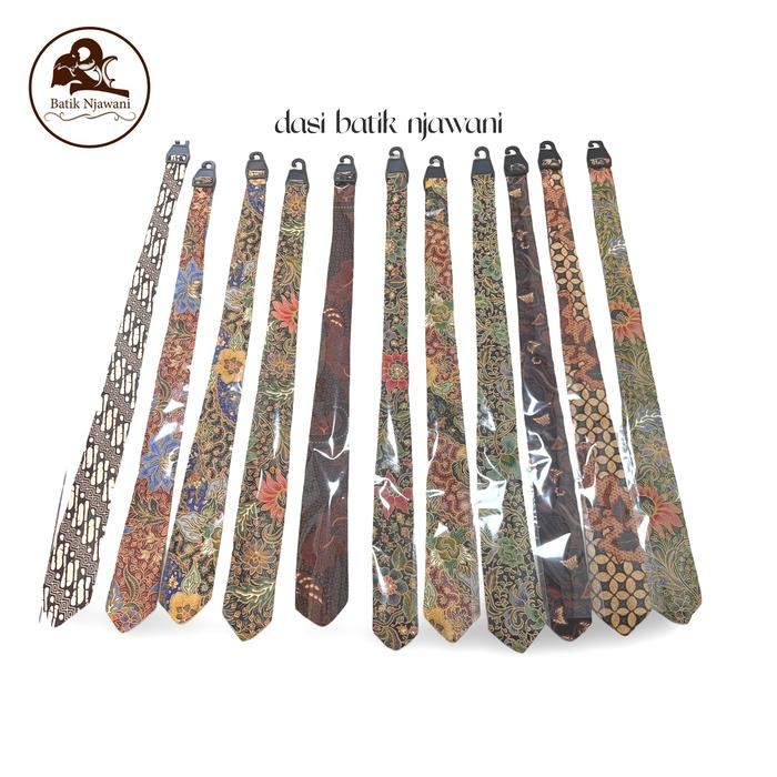 Rawman- Dasi Panjang Pria Motif Batik Dasi Batik Pria Kantor Dasi Panjang