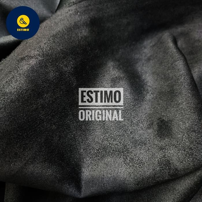 Kain Jok Mobil Suede Alcantara Royal Black Ukuran 140 X 100 Kain Elastis Melar Bisa Untuk Jok Mobil