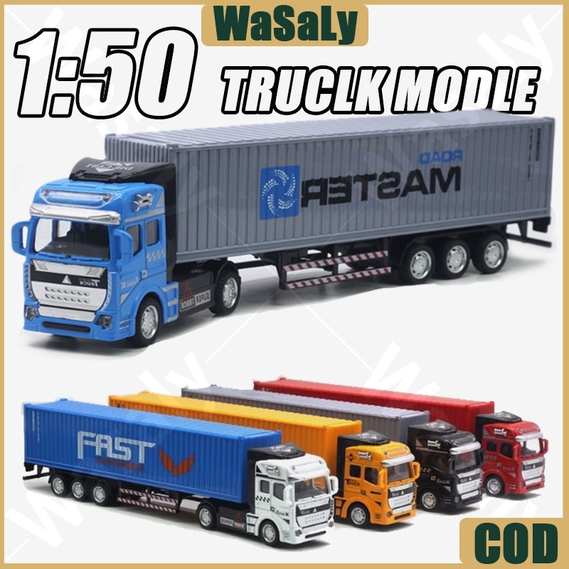 Diecast 1:50 Skala Truck Container / Besar Truk Kontainer / Truk Tangki / Truk Kontainer Paduan /