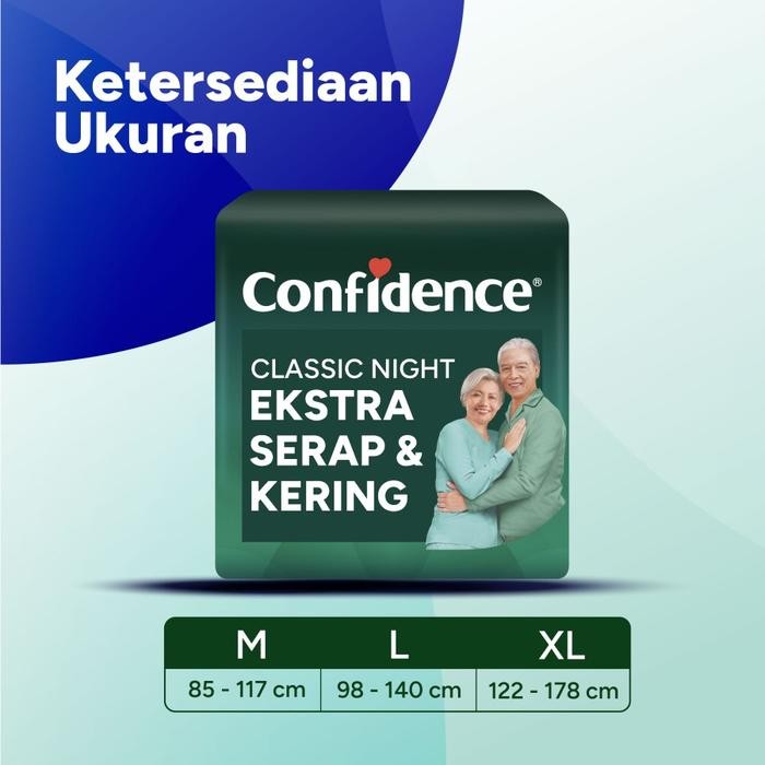 New Confidence Popok Dewasa Classic Night Xl 30 Original