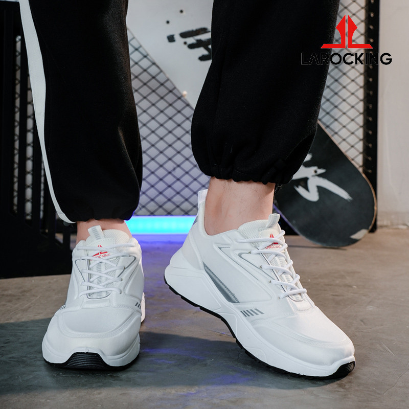 Larocking - Raptor Putih Polos Sepatu Sneakers Running Gym Shoes