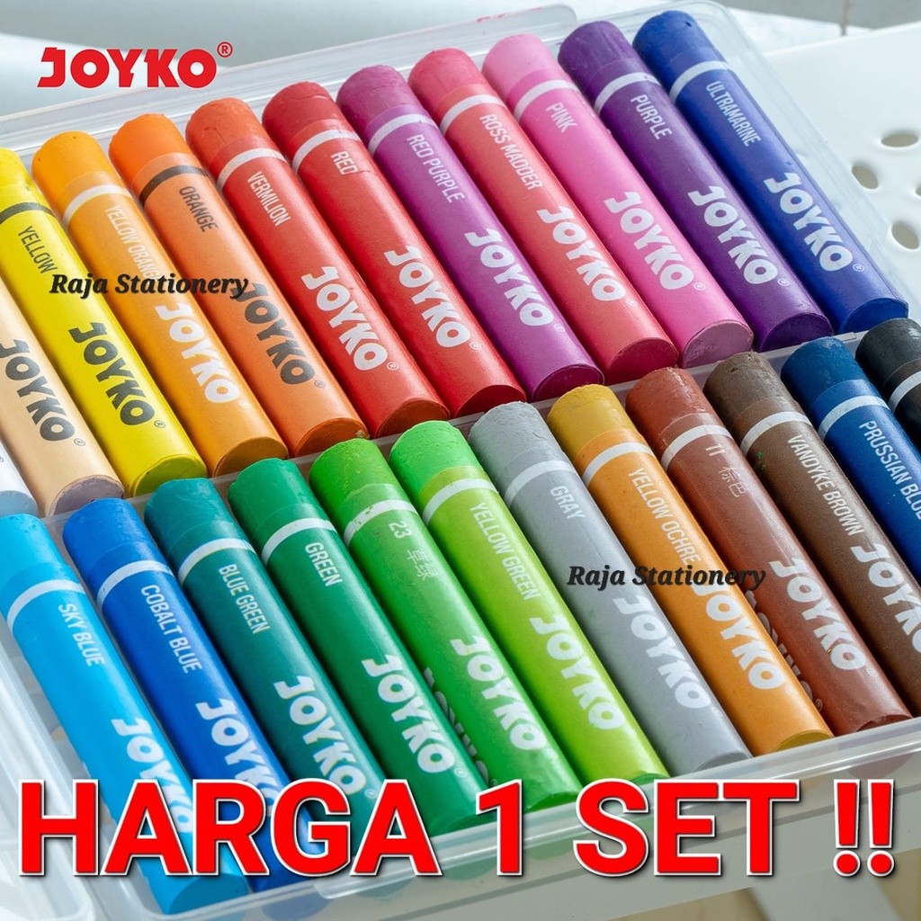 

Joyko TITI CRAYON OIL PASTEL 12 24 COLOURS / KRAYON JOYKO 12 WARNA 24 WARNA KRAYON MINYAK OP-12CR OP-24CR - RAJA BIGBOX