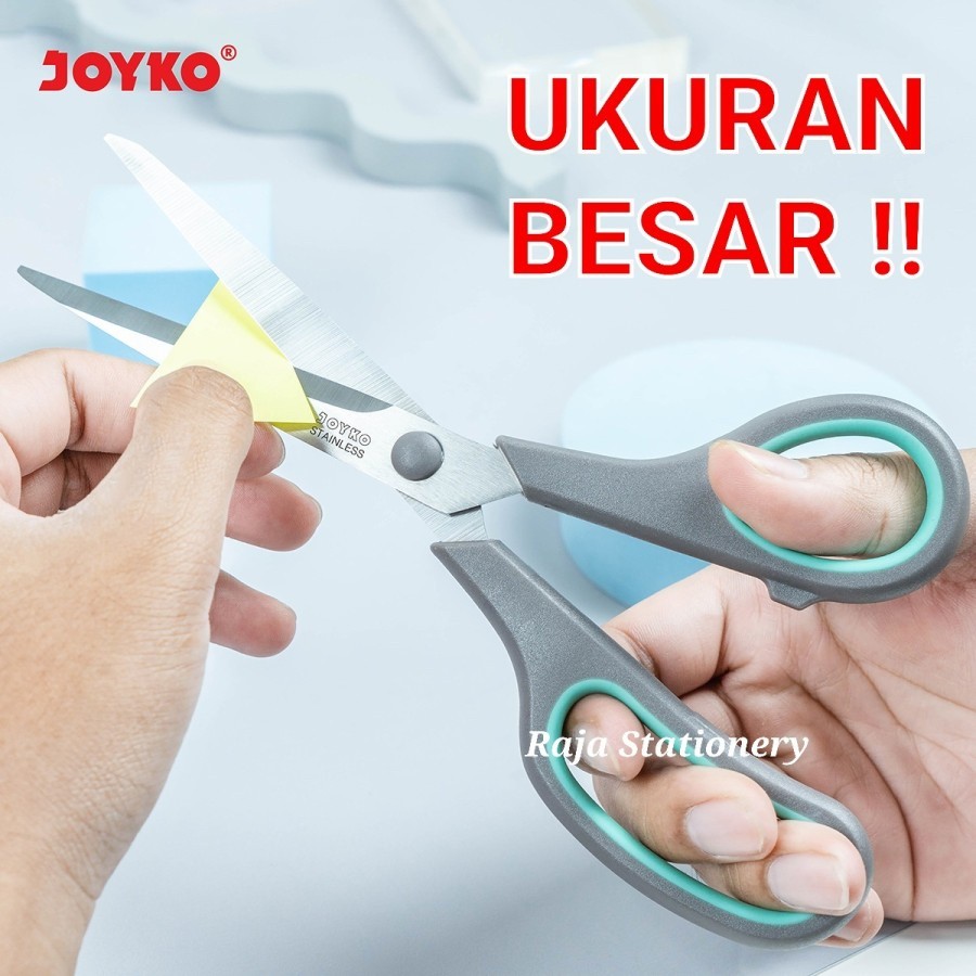 

JOYKO SCISSOR STAINLESS SOFT GRIP / GUNTING JOYKO LEMBUT LUCU TAJAM BESAR SC-19 - RAJA BIGBOX