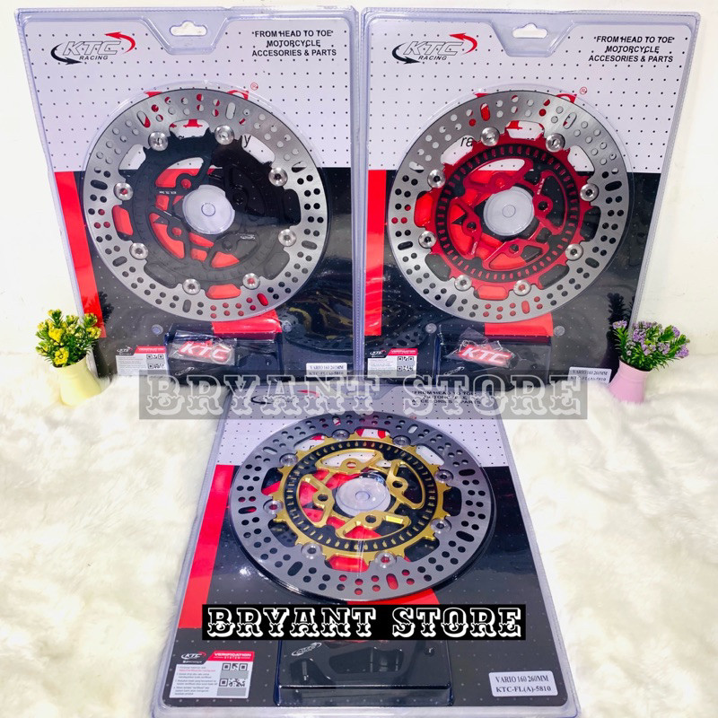 PIRINGAN CAKRAM DEPAN KTC RACING ORIGINAL 260MM VARIO 160 ABS DISC DISK BRAKE 260 MM BEAT VARIO160