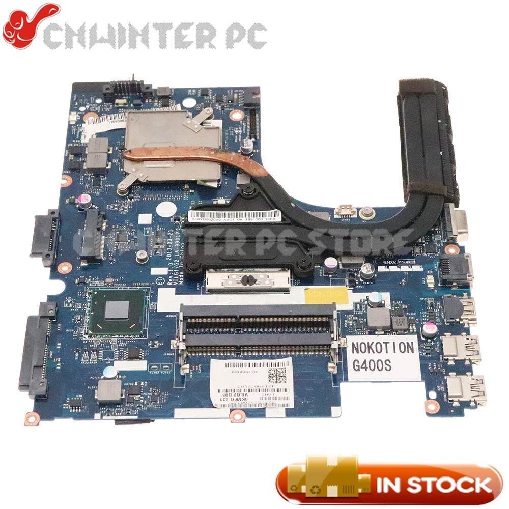 NOKOTION VILG1 G2 LA-9901P For Lenovo Ideapad G400S Laptop Motherboard Free CPU Geforce 720M with he