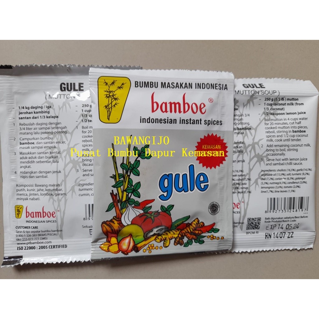 

Bumbu Masak Instant Bamboe Mini GULE 22gr