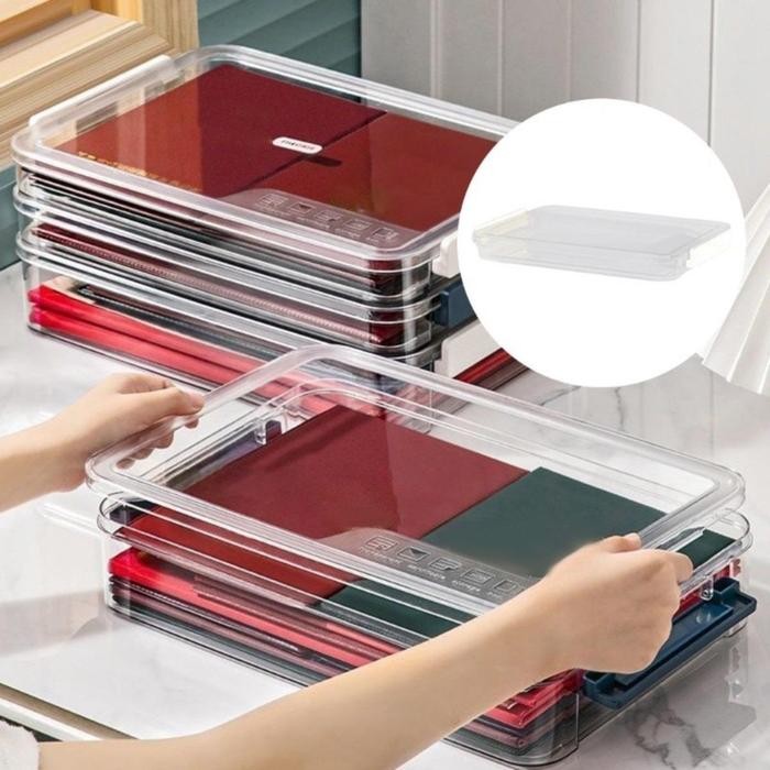 

Kotak Penyimpanan Kertas Dan Map File/Hardcase Storage Plastic Tray /Organizer Transparent Paper Box