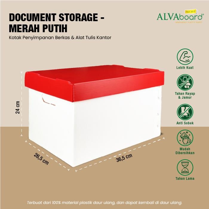 

Kardus Dokumen ALVAboard Box File Kantor - Tutup Pisah 36,5x26,5x24 cm