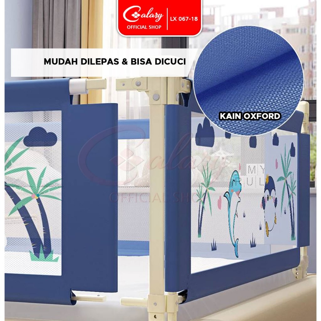 SPEEDS Pagar Tempat Tidur Bayi Pembatas Kasur Bayi Bedrail Baby Safety Fence Box Guard Bedrail