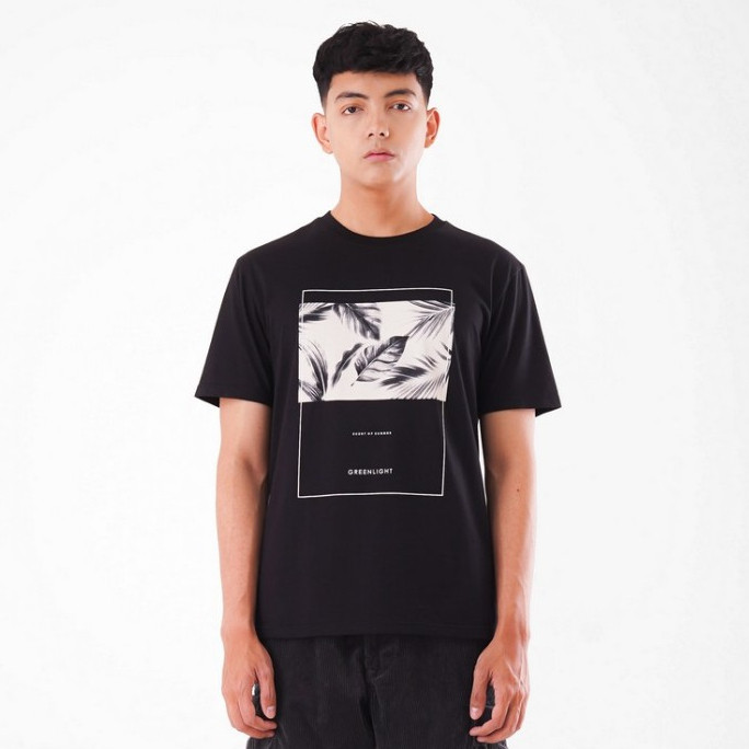 【Ori】Greenlight Kaos Pria Lengan Pendek Katun T-Shirt Short Sleeve Scent Of Summer CG141223